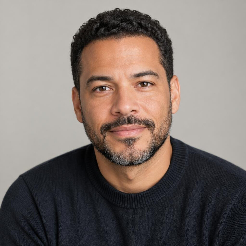 Portrait of a Brazilian man with a beard