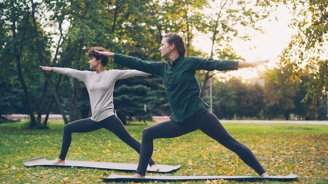 person exercising outdoors